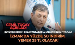 Cemil Tugay: ''İZMAR'daki ürünler yüzde 50 indirimle, kent lokantalarında ise yemek 25 TL olarak satılacak''