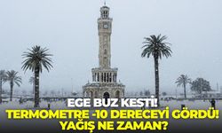 Ege buz kesti! Termometre eksi 10 dereceyi gördü! Yağış ne zaman? 19/20/21 Ocak hava durumu