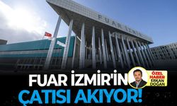 Milyarlık fuarda çatı skandalı ! Fuarİzmir'de protokolün üzerine su damladı!