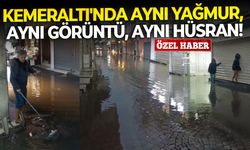 İzmir'de Kemeraltı Çarşısı'nda "Aynı yağmur, aynı görüntü, aynı hüsran!"