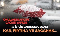Kar, fırtına ve sağanak... 48 il için sarı kodlu uyarı! Meteoroloji danışmanı Şen'den 'okulları kapatın' çağrısı!