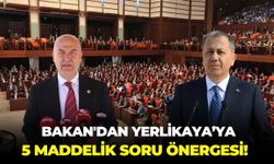 İzmir Milletvekili Murat Bakan'dan Ali Yerlikaya'ya 5 maddelik soru önergesi!