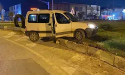 Polisten kaçarken kaza yaptı!