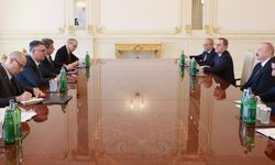 İsrail ve Azerbaycan arasından su sızmıyor! Cumhurbaşkanı Aliyev Bakü'de İsrail Dışişleri Bakanı Saar'ı ağırladı