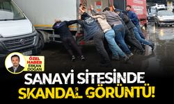 Oto Sanayi Sitesinde skandal görüntü!