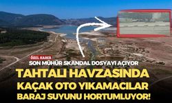 Kaçak oto yıkamacılar Tahtalı Barajı suyunu hortumluyor!