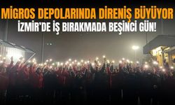 Migros depolarında direniş büyüyor: İzmir'de iş bırakma beşinci gününde!