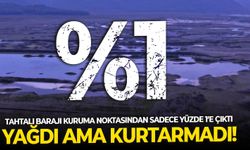 Yağdı ama kurtarmadı! Tahtalı Barajı kuruma noktasından sadece yüzde 1’e çıktı