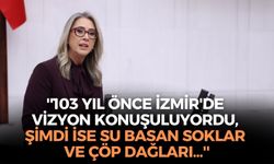 AK Partili Çankırı: ''103 yıl önce İzmir'de vizyon konuşuluyordu, şimdi ise su basan soklar ve çöp dağları...''