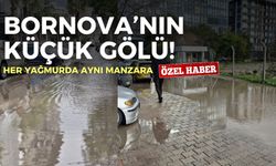 Bornova’nın küçük gölü! Her yağmurda aynı manzara