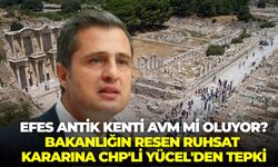 Efes Antik Kenti AVM mi oluyor? Bakanlığın resen ruhsat kararına CHP'li Yücel'den tepki