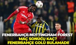Fenerbahçe-Nottingham Forest maç sonucu kaç? Fenerbahçe golü bulamadı!
