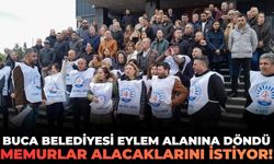 Buca Belediyesi eylem alanına döndü: Memurlar alacaklarını istiyor!