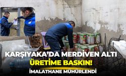 Karşıyaka’da merdiven altı üretime baskın! İmalathane mühürlendi