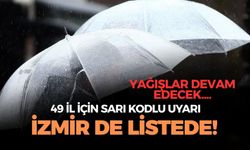 İzmir de listede... 49 il için sarı kodlu yağış uyarısı! Fırtına saatte 90 km esecek! Sel ve su baskını tehlikesi!