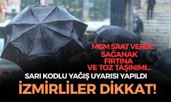 İzmir ve çevresine sarı kodlu yağış uyarısı! 18 il etkilenecek... MGM saat verdi!