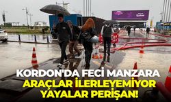 İzmir'in vitrini Kordon'da feci manzara: Araçlar ilerleyemiyor, yayalar perişan!