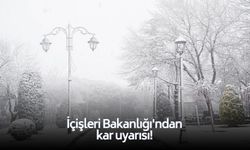 İçişleri Bakanlığı'ndan kuvvetli sağanak, fırtına ve kar uyarısı!