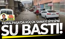 Kemalpaşa Küçük Sanayi Sitesi'ni sel vurdu!