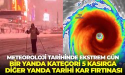 Meteoroloji tarihinde ekstrem gün: Bir yanda kategori 5 kasırga, diğer yanda tarihi kar fırtınası