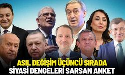 Siyasi dengeleri sarsan anket: Asıl değişim üçüncü sırada!