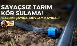 Sayaçsız tarım, kör sulama! “Saldım çayıra, Mevlam kayıra…”