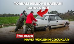 Torbalı Belediye Başkanı Övünç Demir sahaya indi: 'Haydi yüklenin çocuklar!'