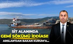 SİT alanında gemi sökümü iddiası! Arslan’dan Bakan Kurum’a sert sorular