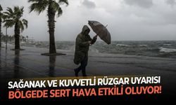 Sağanak ve kuvvetli rüzgar uyarısı: Bölgede sert hava etkili oluyor!