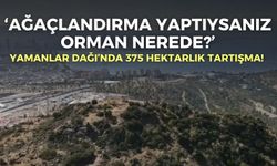 Yamanlar Dağı’nda 375 hektarlık tartışma! Akın: Ağaçlandırma yaptıysanız orman nerede?