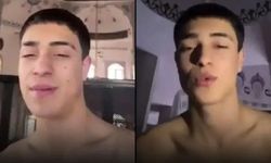 Camide üstü çıplak halde küfürlü şarkı söyleyene gözaltı!