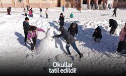 Eğitime kar engeli! Okullar tatil edildi!