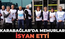 Karabağlar'da ödeme krizi: Memurlar belediye önünde isyan etti!