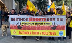 İzmir’li eğitimciler sokağa indi!   Eğitim camiasının acı haberi protesto edildi!