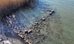 Kuraklık İznik Gölü'nde tarihi ortaya çıkardı! İkinci bazilika kalıntıları görüntülendi