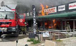 Torbalı’da korku dolu dakikalar: İş güvenliği ekipmanı satan mağaza alevlere teslim!