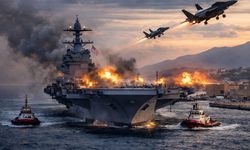 30 saatlik yangın krizi sonrası ABD'nin dev uçak gemisinin nerede oldu ortaya çıktı!