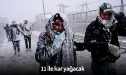 11 ilde kar yağışı görülecek! Tarih ve şehirler açıklandı!