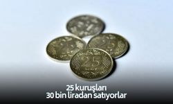 Yanlış duymadınız... 25 kuruşları 30 bin liradan satımaya başladılar!