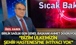 Ahmet Doğruyol: “Bizim ülkemizin şehir hastanesine ihtiyacı yok”