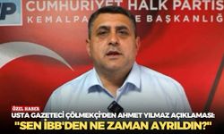 Usta gazeteci Çölmekçi'den Ahmet Yılmaz açıklaması: "Sen İBB'den ne zaman ayrıldın?"