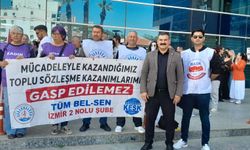 Bayraklı'da memurlardan, belediye yönetimine rest: "Sırça köşkler sizin, sokaklar bizim!"