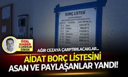 Ağır cezaya çarptırılacaklar.. Aidat borç listesini asan ve paylaşanlar yandı!