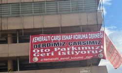 Çankaya otoparkında sessizlik bozuldu! Esnaf pankart astı, kim indirdi?