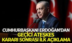 Cumhurbaşkanı Erdoğan'dan ABD-İsrail-İran arasındaki geçici ateşkes kararı sonrası ilk açıklama
