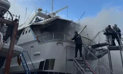 Eski Trabzonsporlu başkanın teknesi alev alev yandı!