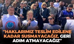 Buca Belediye binası önünde eylem: ''Haklarımız teslim edilene kadar susmayacağız, geri adım atmayacağız''