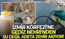 İzmir Körfezi'ne Gediz Nehri'nden su değil adeta zehir akıyor!