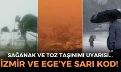 İzmir ve Ege bölgesi için sarı kod! Meteoroloji'den sel ve toz taşınımı uyarısı!