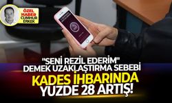"Seni Rezil Ederim" demek uzaklaştırma sebebi... KADES ihbarında yüzde 28 artış!